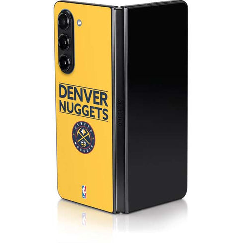 NBA Denver Nuggets Standard - Blue Galaxy Z Fold5 5G Skin